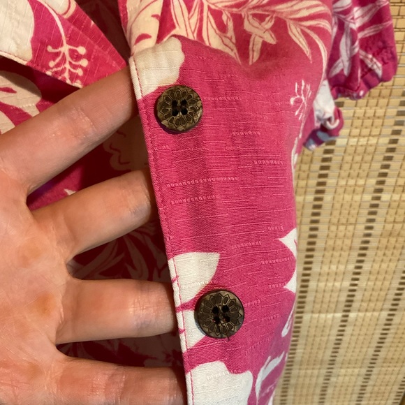 90s Caribbean Joe True Pink Hawaiian Shirt - Picture 3 of 4